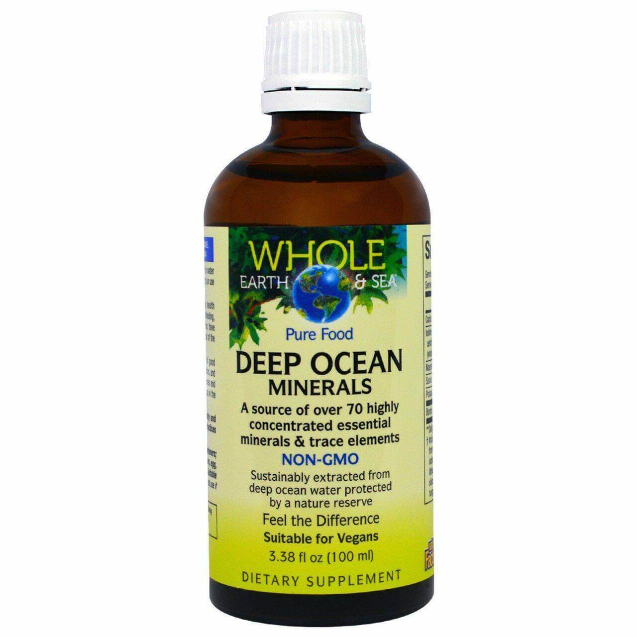 Natural Factors Deep Ocean Minerals, Whole Earth & Sea 100mL - Nutrition Plus