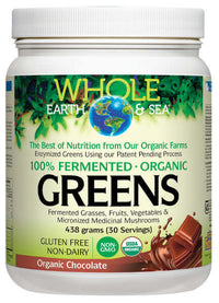 Thumbnail for Natural Factors Fermented Greens Powder, Organic Chocolate, 438 Grams - Nutrition Plus