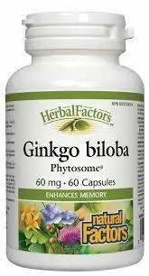 Natural Factors GINKGO PHYTOSOME 60 Capsules - Nutrition Plus