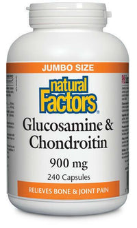 Thumbnail for Natural Factors Glucosamine & Chondroitin 240 Capsules - Nutrition Plus