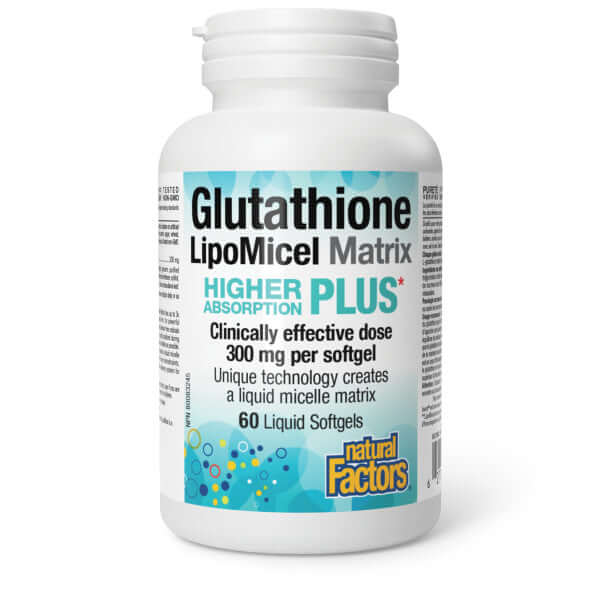 Natural Factors Glutathione LipoMicel Matrix 60 Softgels - Nutrition Plus