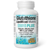 Thumbnail for Natural Factors Glutathione LipoMicel Matrix 60 Softgels - Nutrition Plus