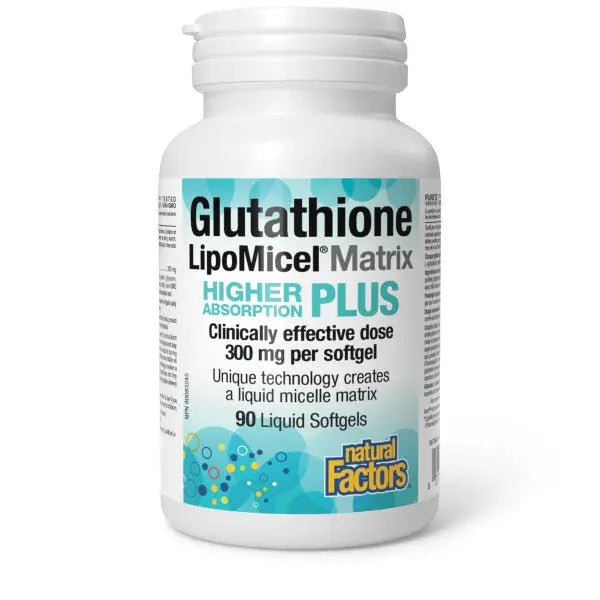 Natural Factors Glutathione LipoMicel Matrix 90 Softgels - Nutrition Plus