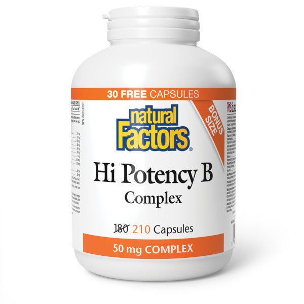 Natural Factors Hi Potency B Complex - Nutrition Plus