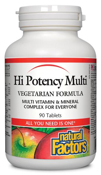 Natural Factors Hi Potency Multi Vegetarian Formula - Nutrition Plus