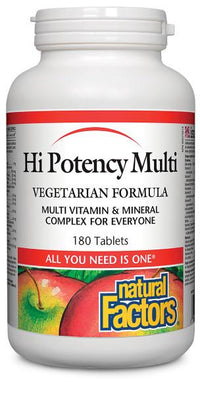 Thumbnail for Natural Factors Hi Potency Multi Vegetarian Formula - Nutrition Plus