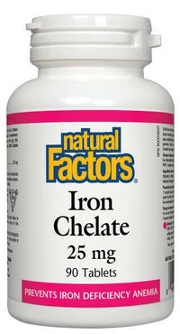Thumbnail for Natural Factors Iron Chelate 90 Tablets - Nutrition Plus