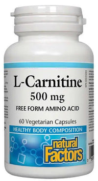 Thumbnail for Natural Factors L-Carnitine 500mg 60 Veg Capsules - Nutrition Plus