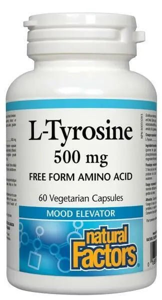Natural Factors L-Tyrosine 60 Vegetarian Capsules - Nutrition Plus