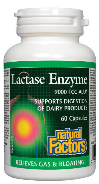 Natural Factors Lactase Enzyme 60 Capsules - Nutrition Plus
