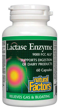 Thumbnail for Natural Factors Lactase Enzyme 60 Capsules - Nutrition Plus
