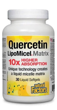 Thumbnail for Natural Factors LipoMicel Quercetin 250 mg Softgels - Nutrition Plus