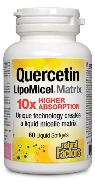 Natural Factors LipoMicel Quercetin 250 mg Softgels - Nutrition Plus