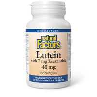Thumbnail for Natural Factors Lutein 40mg with 7mg Zeaxanthin 60 Capsules - Nutrition Plus