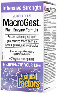 Thumbnail for Natural Factors MacroGest Vegetarian Intensive Strength 60 Vegetarian Capsules - Nutrition Plus