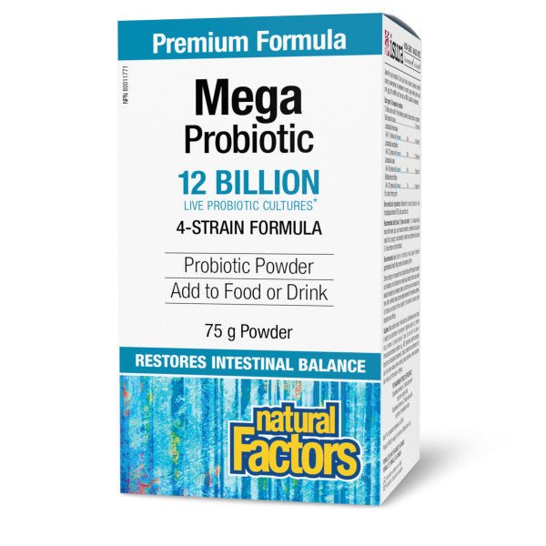 Natural Factors Mega Probiotic 12 Billion 75 Grams - Nutrition Plus