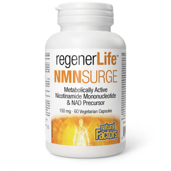 Natural Factors NMNSurge, RegenerLife 60 Veg Capsules - Nutrition Plus