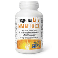 Thumbnail for Natural Factors NMNSurge, RegenerLife 60 Veg Capsules - Nutrition Plus