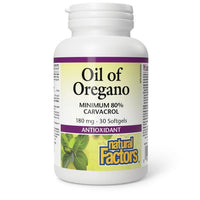 Thumbnail for Natural Factors Oil of Oregano 180mg - Nutrition Plus