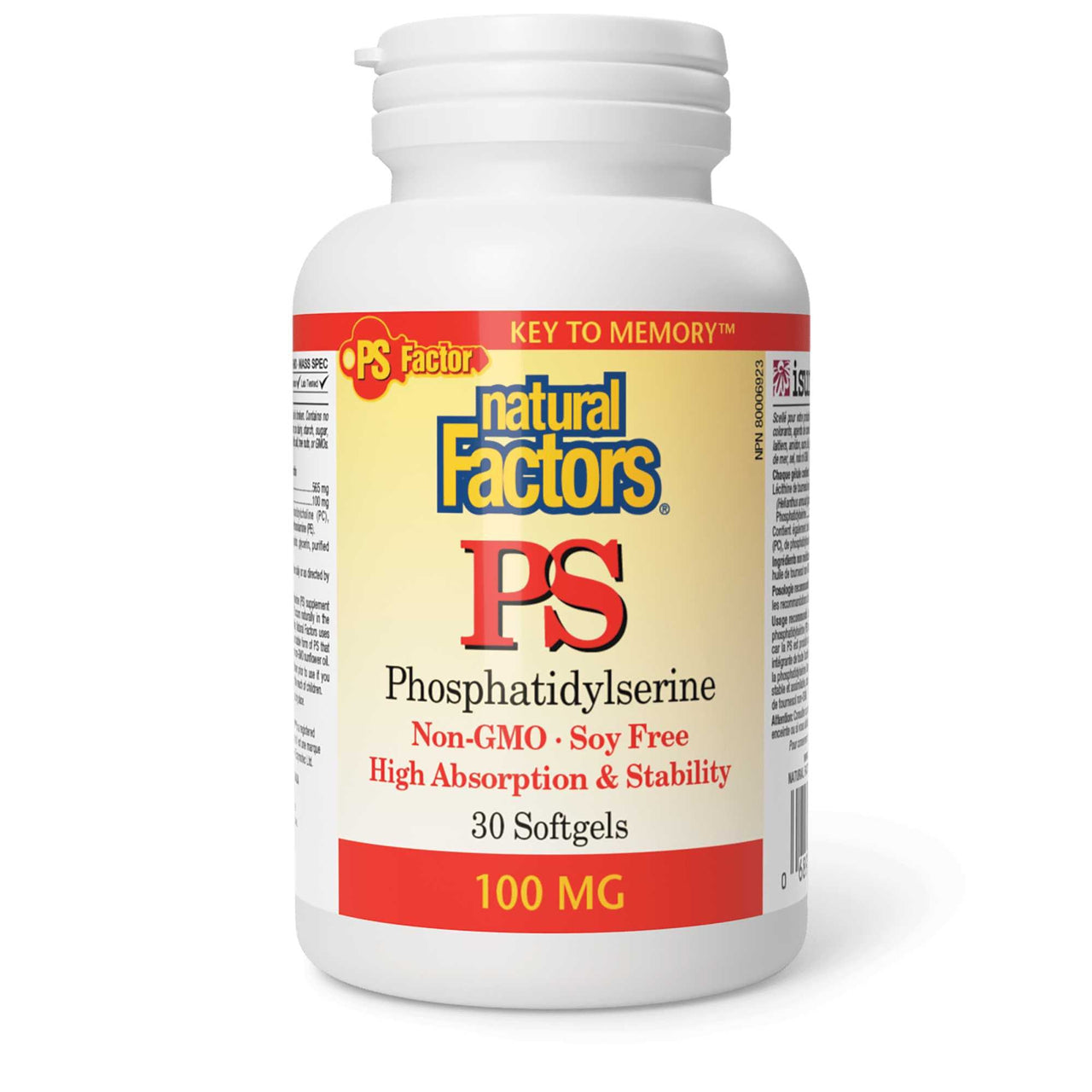 Natural Factors Phosphatidyl Serine PS Softgels - Nutrition Plus