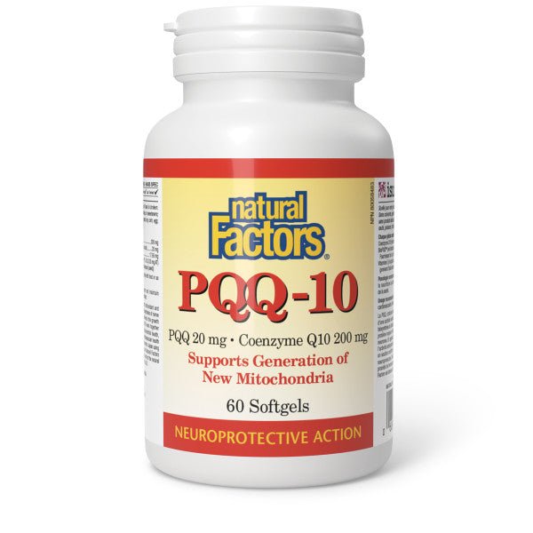 Natural Factors PQQ-10 Coenzyme Q10 60 Softgels - Nutrition Plus