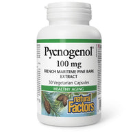 Thumbnail for Natural Factors Pycnogenol® 100mg 30 Veg Capsules - Nutrition Plus