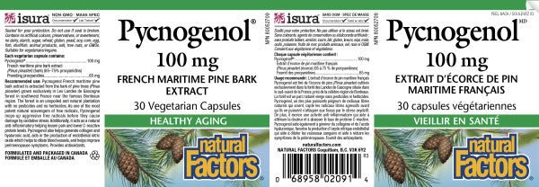 Natural Factors Pycnogenol® 100mg 30 Veg Capsules - Nutrition Plus