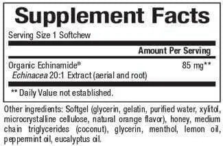 Natural Factors Quick-Blast, Echinamide 30 Chewable softgels - Nutrition Plus