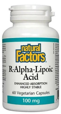 Thumbnail for Natural Factors R-Alpha-Lipoic Acid 100 mg 60 Veg Capsules - Nutrition Plus