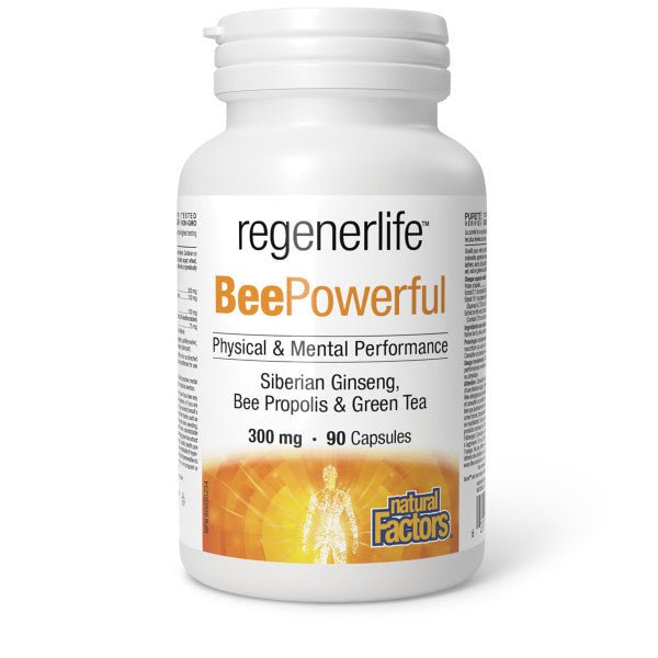 Natural Factors Regenerlife BeePowerful 300mg 90 Capsules - Nutrition Plus