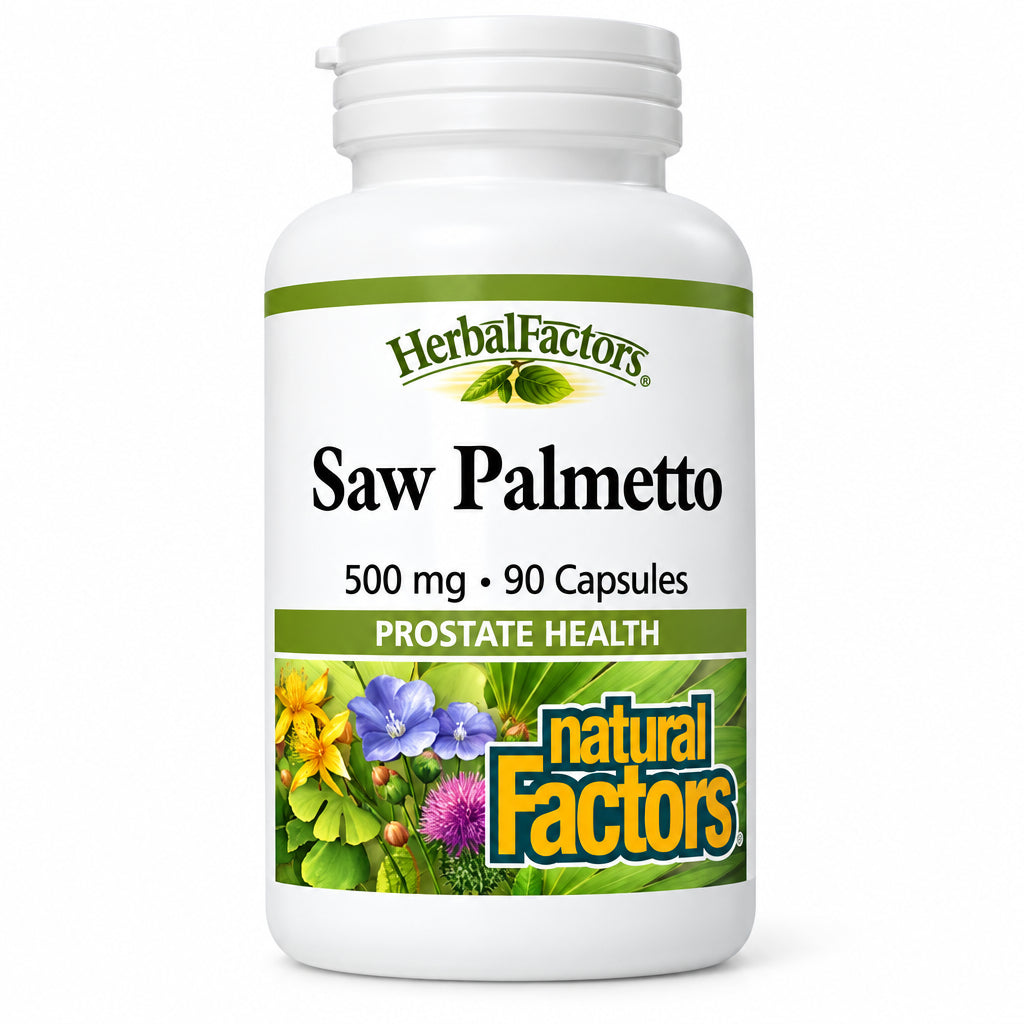 Natural Factors Saw Palmetto 500 mg 90 Capsules - Nutrition Plus
