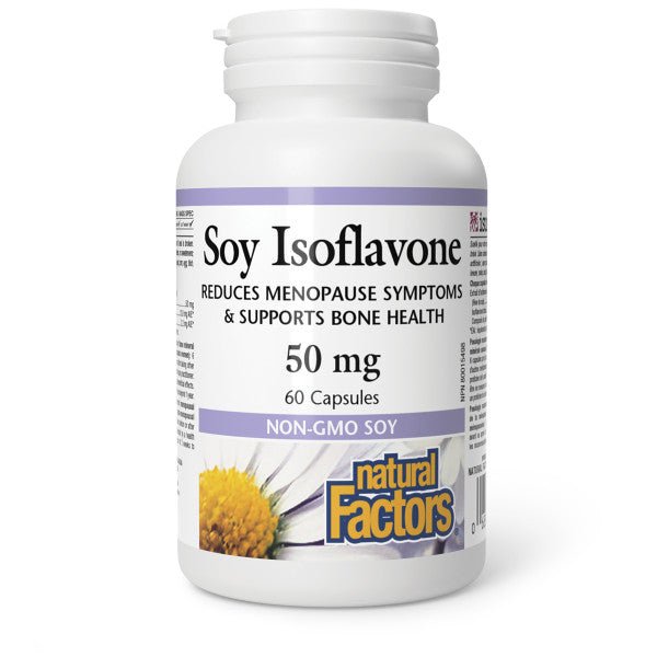 Natural Factors Soy Isoflavone 50mg 60 Veg Capsules - Nutrition Plus