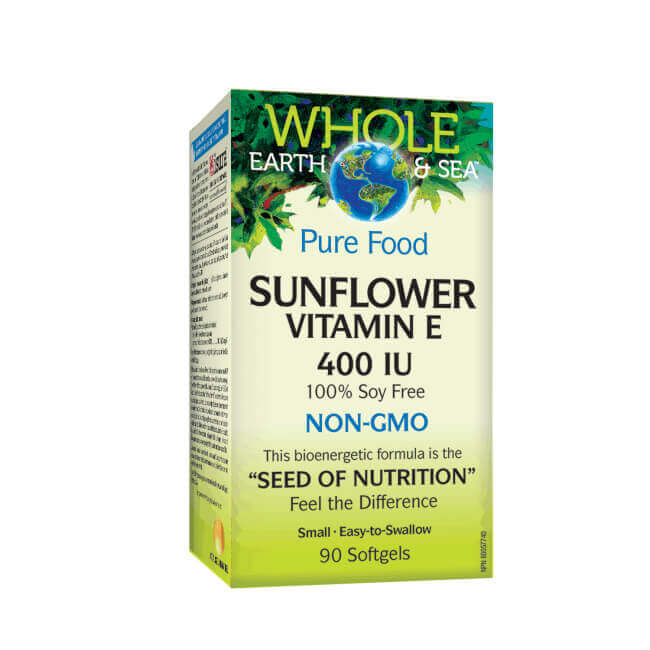 Natural Factors Sunflower Vitamin E 400 IU 90 Softgels - Nutrition Plus
