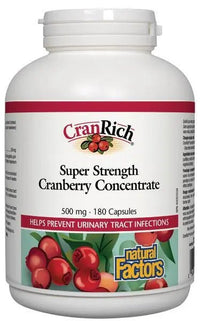 Thumbnail for Natural Factors Super Strength Cranberry Concentrate 500mg - Nutrition Plus