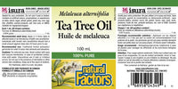 Thumbnail for Natural Factors Tea Tree Oil 100mL - Nutrition Plus