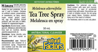 Thumbnail for Natural Factors Tea Tree Spray 30mL - Nutrition Plus