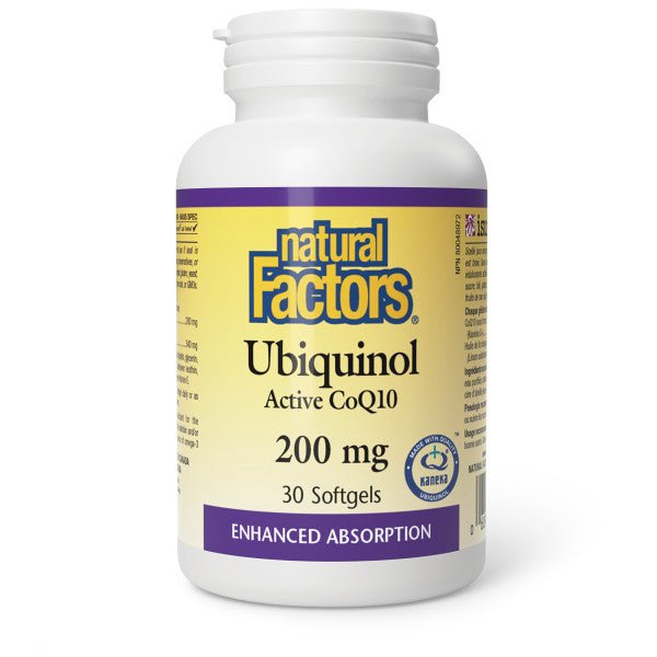 Natural Factors Ubiquinol Active CoQ10 200mg - Nutrition Plus
