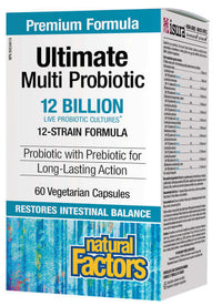 Thumbnail for Natural Factors Ultimate Multi Probiotic 12 Billion - Nutrition Plus