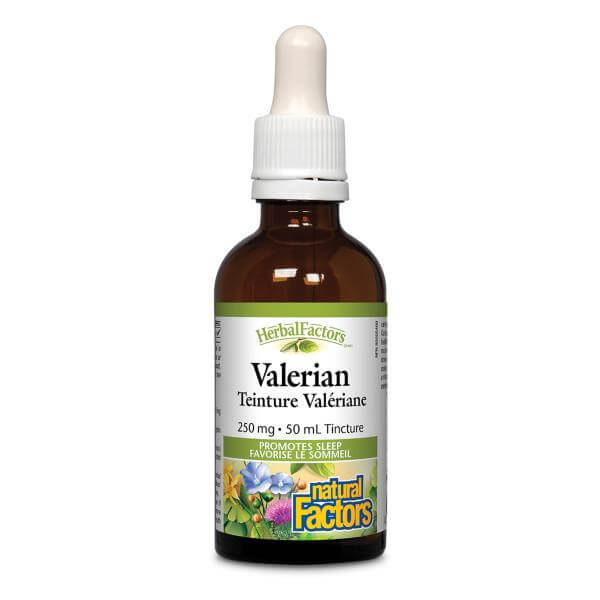 Natural Factors Valerian, HerbalFactors 50mL Tincture - Nutrition Plus