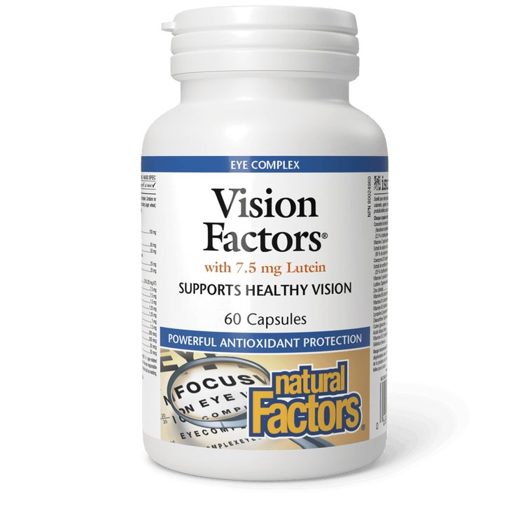 Natural Factors Vision Factors with 7.5 mg Lutein 60 Capsules - Nutrition Plus