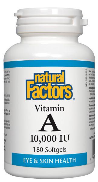 Natural Factors Vitamin A 10,000 IU - Nutrition Plus