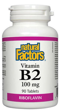 Thumbnail for Natural Factors Vitamin B2 100 mg 90 Tablets - Nutrition Plus
