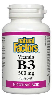 Thumbnail for Natural Factors Vitamin B3 500mg 90 Tablets - Nutrition Plus