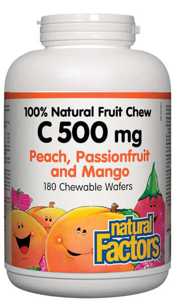 Natural Factors Vitamin C 500mg 180 Wafers - Nutrition Plus