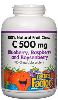 Thumbnail for Natural Factors Vitamin C 500mg 180 Wafers - Nutrition Plus