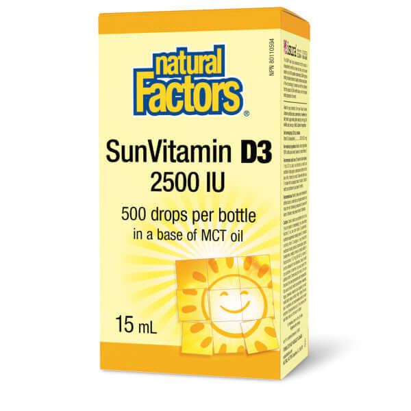 Natural Factors Vitamin D3 2,500 iu, 15mL - Nutrition Plus
