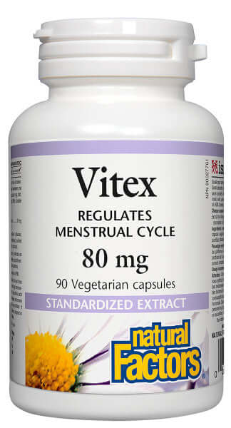 Natural Factors Vitex Standardized Extract 80 mg 90 Veg Capsules - Nutrition Plus