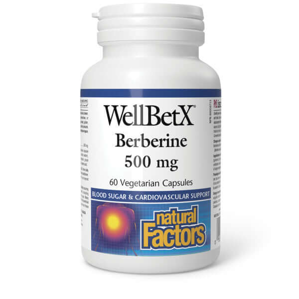 Natural Factors WellBetX Berberine 500mg 60 Veg Capsules - Nutrition Plus