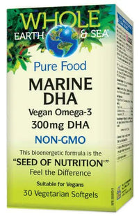 Thumbnail for Natural Factors WES Marine DHA Algae-3 30 Veg Softgels - Nutrition Plus