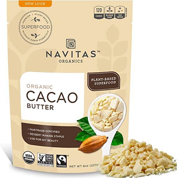 Navitas Organics Organic Cacao Butter 227 Grams - Nutrition Plus